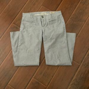 Blue pin stripe cotton pants